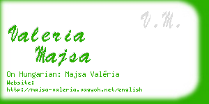 valeria majsa business card