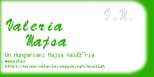 valeria majsa business card